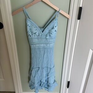 Blue jondie dress in a size small